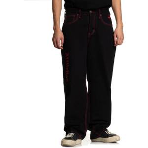 AFFLICTION мъжки jeans baggy панталони AFFLICTION - WIDE LEG - черни - 110WL209-BKRN