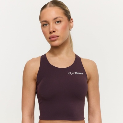 GymBeam Дамски спортен топ BEAT Berrywood S