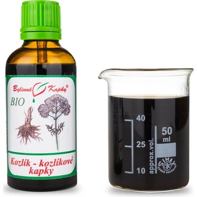 Bylinné kapky Kozlík lékařský kozlíkové BIO tinktura 50 ml