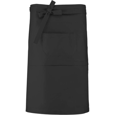 Kariban Zástěra do pasu dlouhá s kapsami Long tmavě šedá