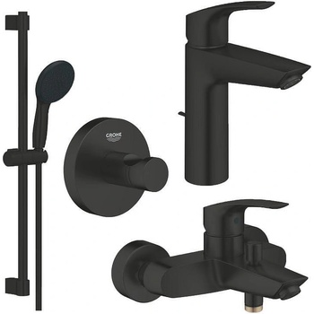 GROHE Комплект Eurosmart - смесители за умивалник и за душ/вана, закачалка , тръбно окачване и ръчен душ, 233222433 + 333002433 + 261622433 + 1024602430 (159682)