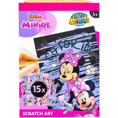 Kniha vyškrabávacích obrázků Disney Minnie A5 – Zboží Dáma
