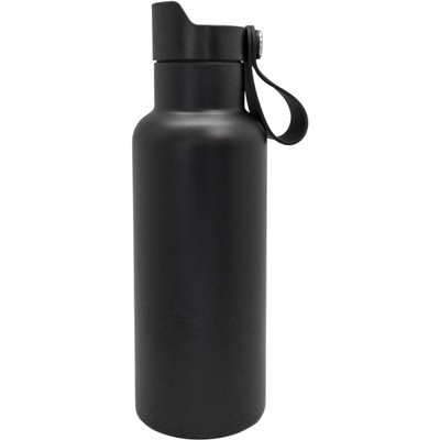Vin Bouquet Nerthus Двустенна спортна бутилка с дръжка Click Cap, цвят ЧЕРЕН - 500 мл (VB-FIH-1266)