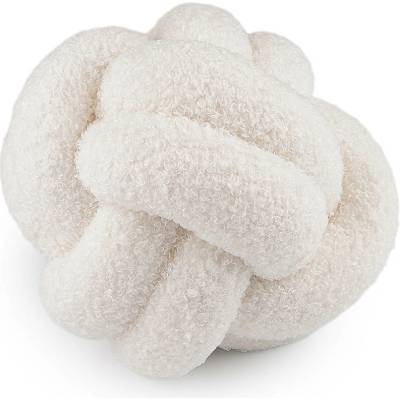 Dekorační polštář uzel boucle Ø20 cm krémová nejsvět. 1 ks
