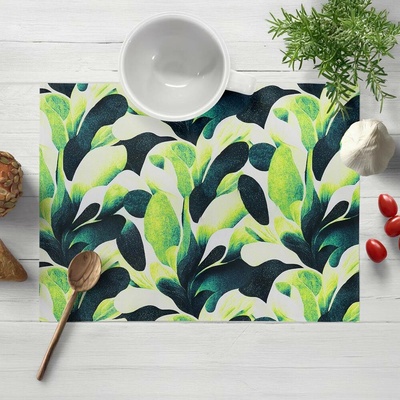Biante prostírání Rongo RGP-505 Velké zelené listy 35x45cm