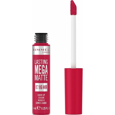 Rimmel Lasting Mega Matte dlouhotrvající matná tekutá rtěnka 910 Fuchsia Flush 7,4 ml