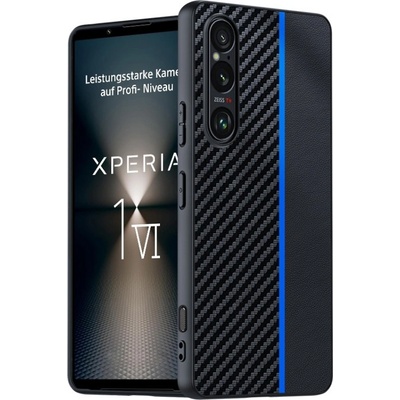VSECHNONAMOBIL 77786 CARBON Ochranný obal pro Sony Xperia 1 VI černý-modrý – Zboží Živě