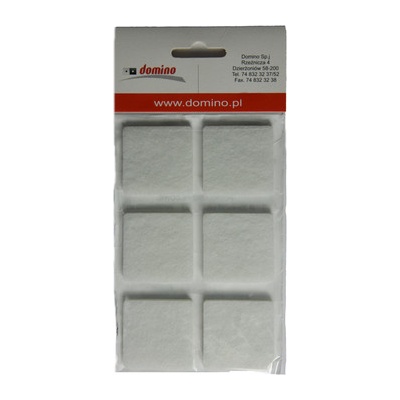 DOMINO - Filcová podložka U Filc 40x40 - 6ks. bílá – Sleviste.cz