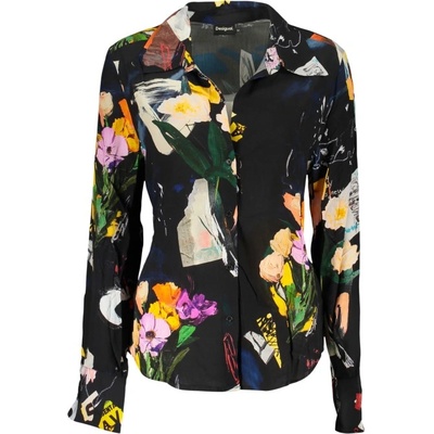Desigual Дамска риза с дълъг ръкав desigual, Размер l, Цвят Черен (26swcw23_ne2000)