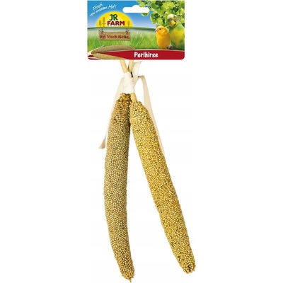 JR FARM Perlové proso v klasoch na chrumkanie pre všetky papagáje 40 g