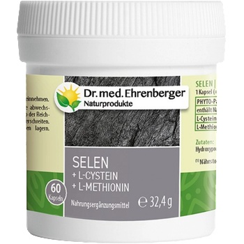 Dr. Ehrenberger Naturprodukte Selenium + L-Cysteine + L-Methionine - 60 капсули