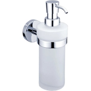 Nimco Unix - Дозатор за сапун с държач, 250 ml, матирано стъкло/хром UN 13031W-26 (UN 13031W-26)