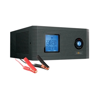 Njoy Инвертор NJOY - Aira 600 (2 Schuko, синусоидална вълна, поддръжка на батерии: 40Ah-200Ah, AVR, черен UPCSTLP860TAICP01B (UPCSTLP860TAICP01B)