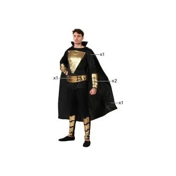 BigBuy Carnival Маскировъчен костюм за възрастни Черен Герой от комикс Размер m/l