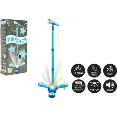 Mikrofon karaoke modrý