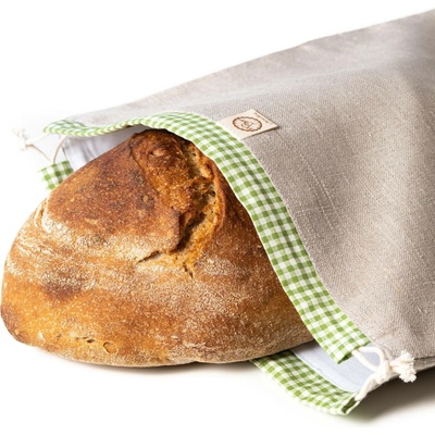 CHLEBOVKA - PYTLÍK NA CHLEBA REŽNÝ SE ZELENOU KOSTKOU BAGYDESIGN BAGYDESIGN