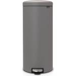 Brabantia Кош за смет с педал Brabantia NewIcon 30L, Mineral Concrete Grey (1001092)