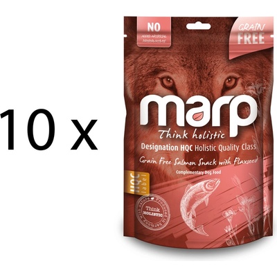 Marp Holistic Lososové pamlsky se lněným semínkem bez obilovin 10 x 150 g