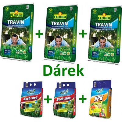 Agro Floria Travin trávníkové hnojivo 60 kg