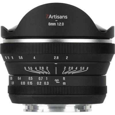7Artisans 6mm f2,0 APS-C širokoúhlý objektiv (Canon EOS-R) 6F2B-R