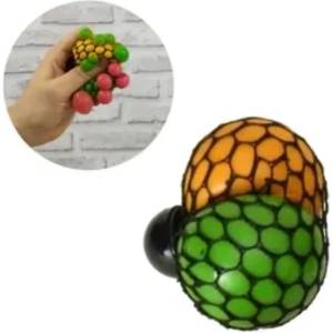 Антистрес играчка - Скуиши топки 3 цвята в мрежа, двуцветни
