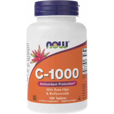 Now Foods Vitamín C 1000 mg so šípkami 100 tabliet