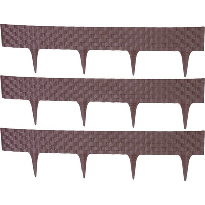 STREND PRO Palisáda RattanPalisade L-2,40 m, tmavá hnedá, bal. 3 ks, 820x95/200 mm, UV