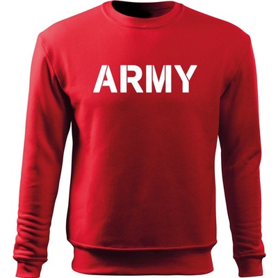 O&T pánska mikina army červená