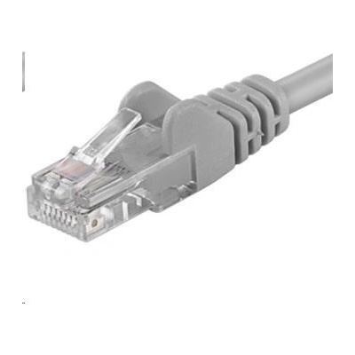 PremiumCord 8592220011925 UTP CAT5E, RJ45-RJ45, 0,1m, šedý