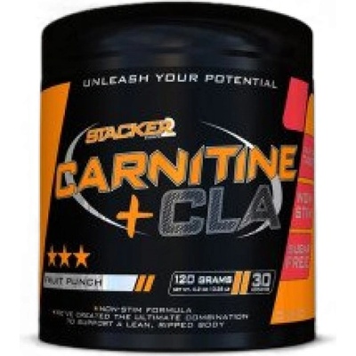 Stacker Carnitine + CLA Powder [120 грама] Плодов Пунш