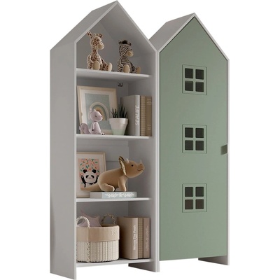 Vipack Отворен детски гардероб в бял и зелен цвят 115x171, 5 cm CASAMI BRUGES - Vipack (CSCO1004)