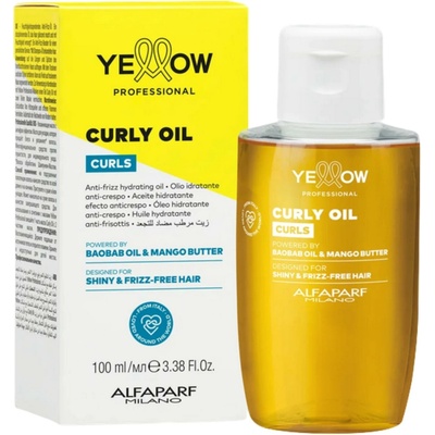 Rozjasňujúci a zjemňujúci olej pre vlnité a kučeravé vlasy Yellow Professional Curls Curly Oil - 100 ml