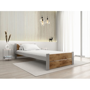 Textilomanie Ikaros Double dub artisan / sivá bez roštu bez matraca