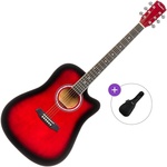 Pasadena PDC-10 Basic SET Red Burst Акустична китара