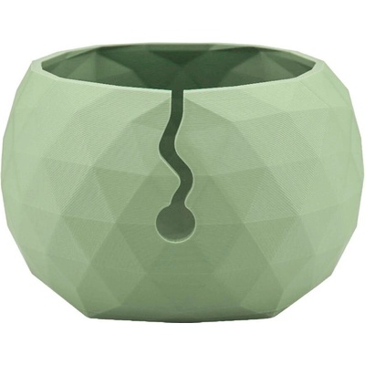 Pro Háčkování Miska na klubíčko LOW POLY, XL olive powder