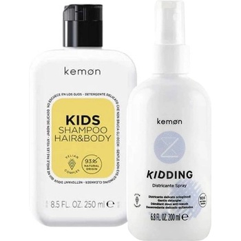 Kemon Комплект - Шампоан за коса и тяло и Спрей за разресване, 250 + 200 ml