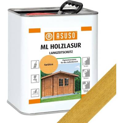 Lazura rozpouštědlová olejová pigment. ASUSO ML Holzlasur dub světlý 2,5 l