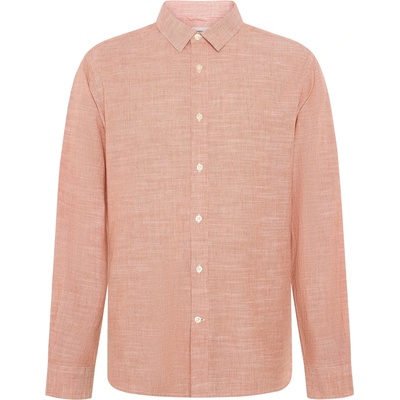 KnowledgeCotton Apparel Мъжка риза с копчета KnowledgeCotton Apparel Organic Cotton Striped Shirt - Red Stripe (033-3206-0312)
