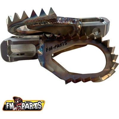 FM-PARTS OFFSET stupačky (komplet) STAINLESS FOOTPEGS KTM / HUSQVARNA / GAS GAS 24 barva ocelová