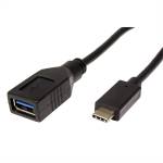 Roline Адаптер USB 3.2 Gen 1 USB-C - USB-A, OTG, M/F, 0, 15 м, черен 11.02. 9030-10 (11.02.9030-10)