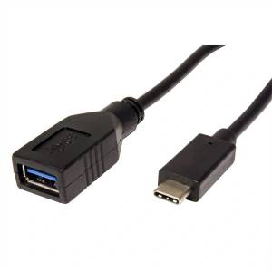 Roline Адаптер USB 3.2 Gen 1 USB-C - USB-A, OTG, M/F, 0, 15 м, черен 11.02. 9030-10 (11.02.9030-10)