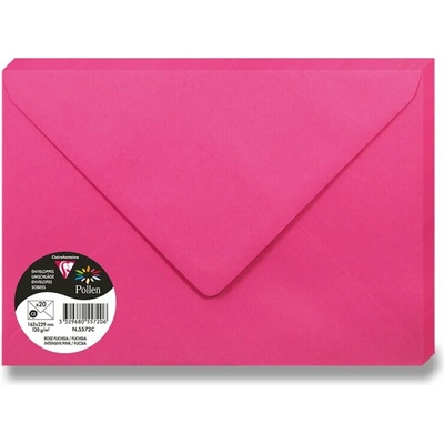 Barevná obálka Clairefontaine C5 120 g [1 ks] Varianta: růžová