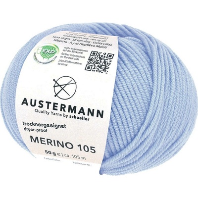 Pletací příze Austermann Merino 105 EXP Barva: 322 AZUR