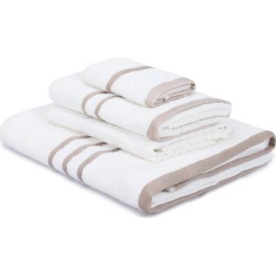 Foutastic Linda ručníky a osušky v sadě bílá více rozměrů 3 ks