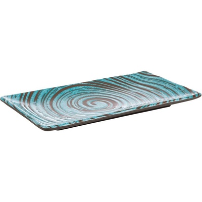 APS Melamínový podnos 235x135x15 mm modrý hnedý APS Cancun