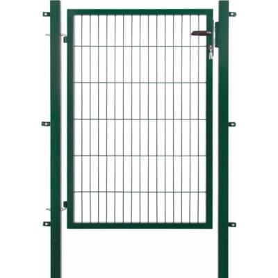 Jednoduchá branka pro dvojitý drátěný plot, zelená, 120 cm x 100 cm
