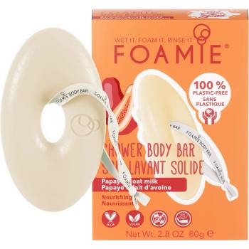 Foamie Твърд душ сапун с връв 80гр - Папая и овесено мляко (3262)
