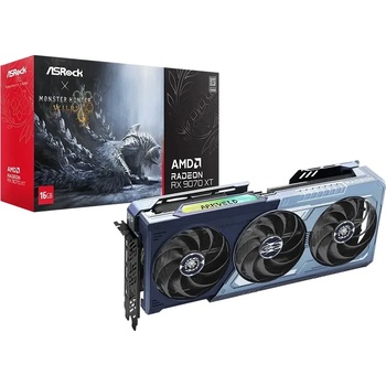 ASRock Radeon RX 9070 XT Monster Hunter Wilds Edition 16GB GDDR6 256bit (RX9070XT MH 16G)