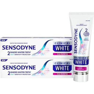 Sensodyne Clinical White Stain Protector 2 × 75 ml