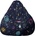Pufrelax Пуф круша, 220л. , Nirvana Hobbit, Constelatie, Перящ се калъф, Пълнеж от Полистиролни перли, принт